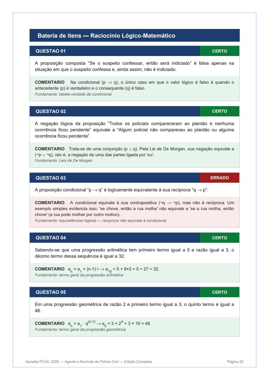Teoria condensada da Apostila Completa